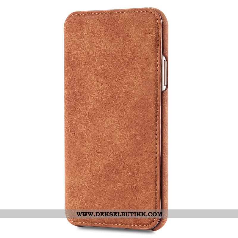 Etui iPhone Xs Max Skinndeksel Kort Mobiltelefon Clamshell Rød, Deksel iPhone Xs Max Skinn Tilbud