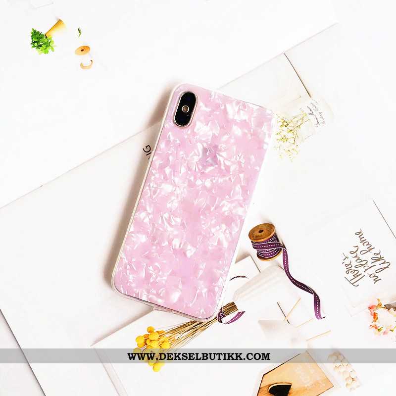 Etui iPhone Xs Max Trend Deksel Rosa Anti-fall, iPhone Xs Max Shell Billige