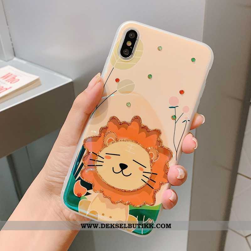 Etui iPhone Xs Max Vakker Cartoon Kreativ Med Strass Rosa, Deksel iPhone Xs Max Trend Billig