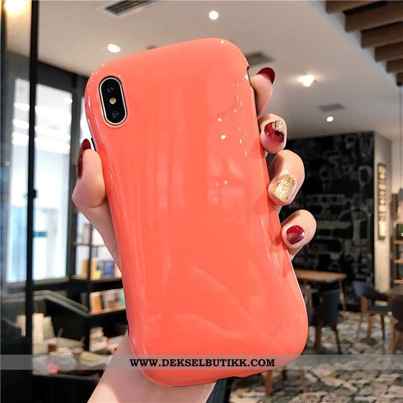 Etui iPhone Xs Myke Anti-fall Lovers Oransje, Deksel iPhone Xs Silikon Salg