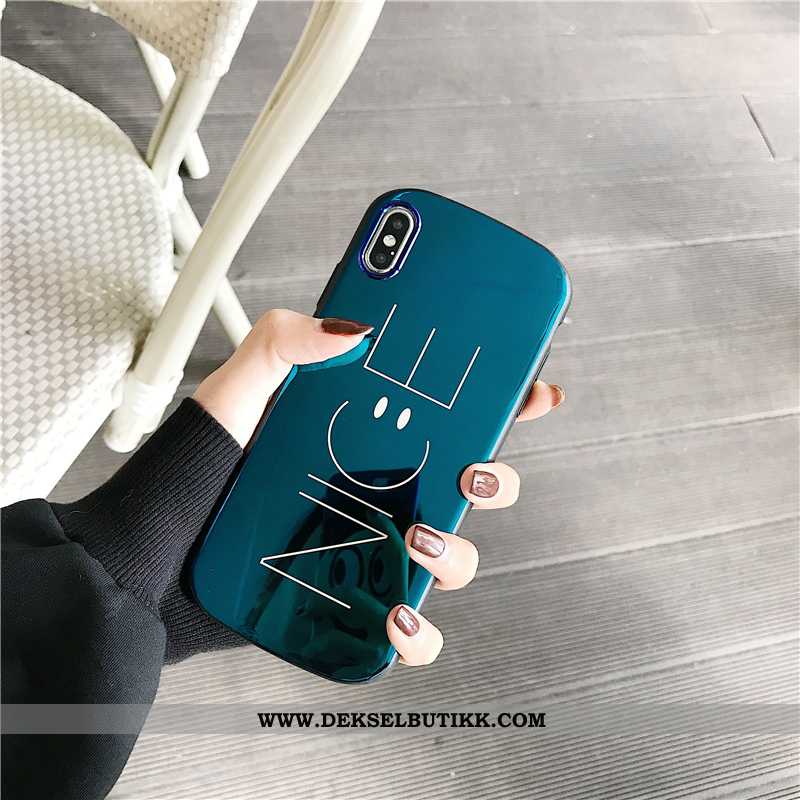 Etui iPhone Xs Myke Mobiltelefon Cartoon Lovers Gul, Deksel iPhone Xs Silikon Billige