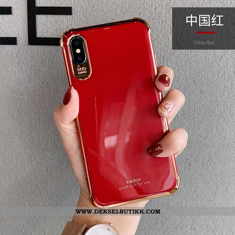 Etui iPhone Xs Trend Hvit Alt Inkludert Deksel Hvitt, iPhone Xs Silikon Billige