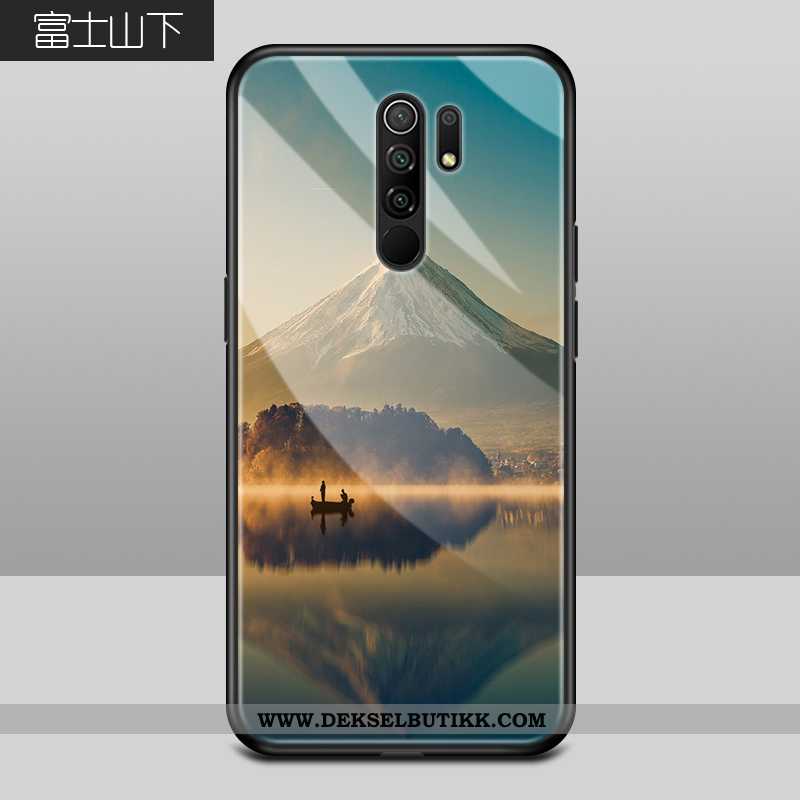 Deksel Xiaomi Redmi 9 Kreativ Anti-fall Liten Mote Blå, Etui Xiaomi Redmi 9 Silikon Billige