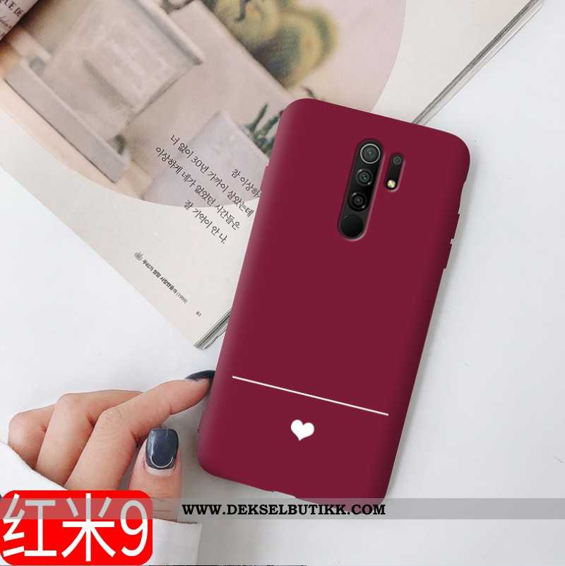 Deksel Xiaomi Redmi 9 Trend Beskyttelse Vakker Mobiltelefon Burgunder, Etui Xiaomi Redmi 9 Myke Tilb