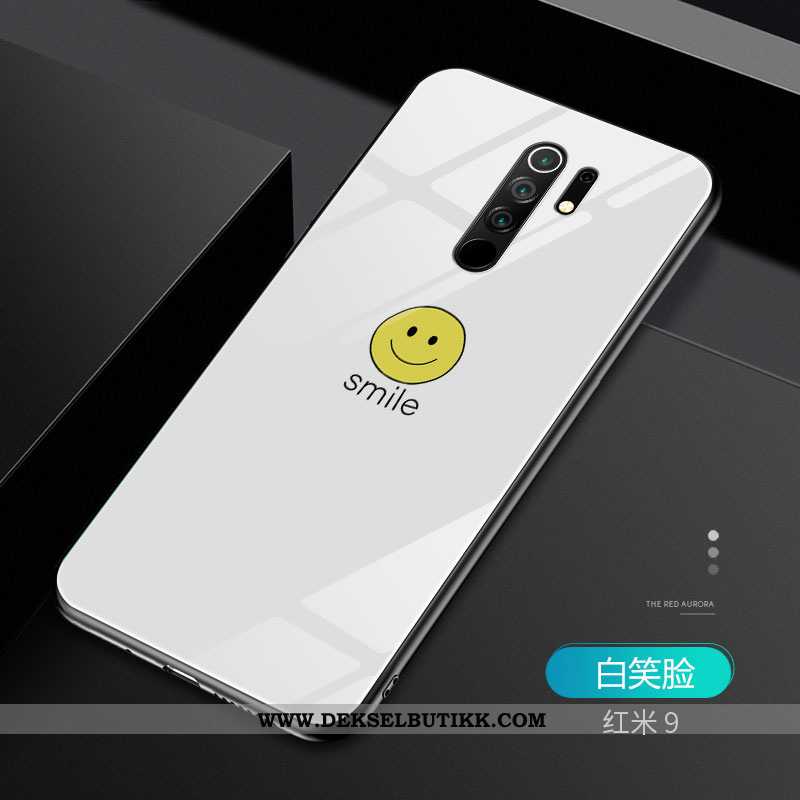 Etui Xiaomi Redmi 9 Av Personlighet Smil Alt Inkludert Deksel Gul, Xiaomi Redmi 9 Glass Billige