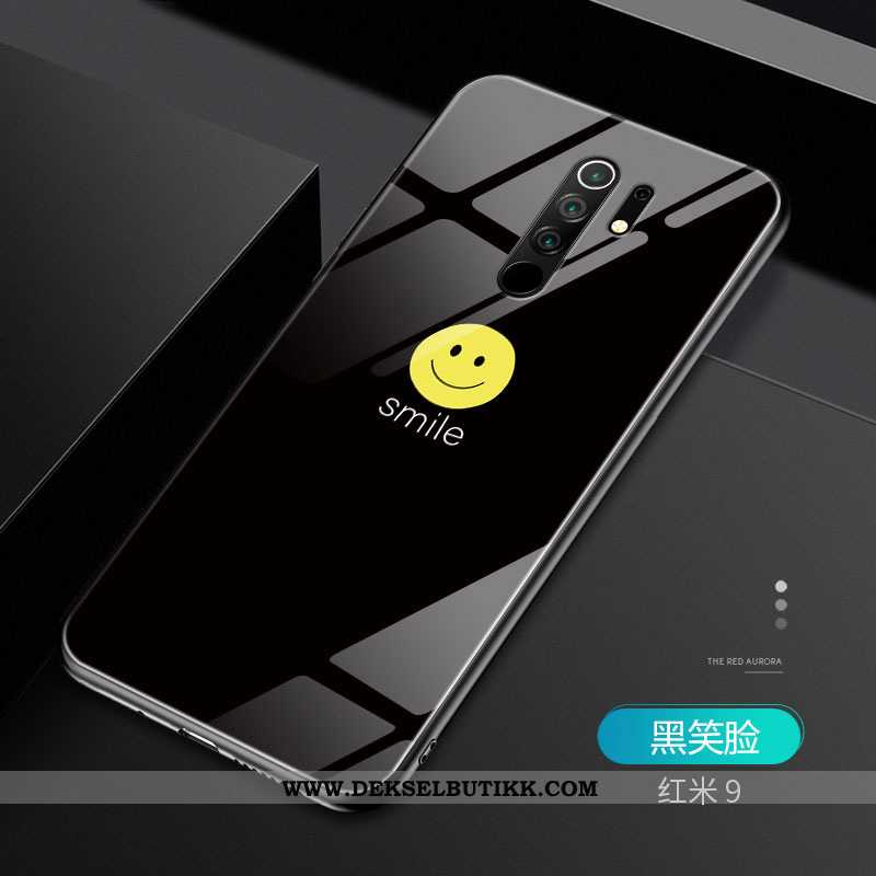 Etui Xiaomi Redmi 9 Av Personlighet Smil Alt Inkludert Deksel Gul, Xiaomi Redmi 9 Glass Billige