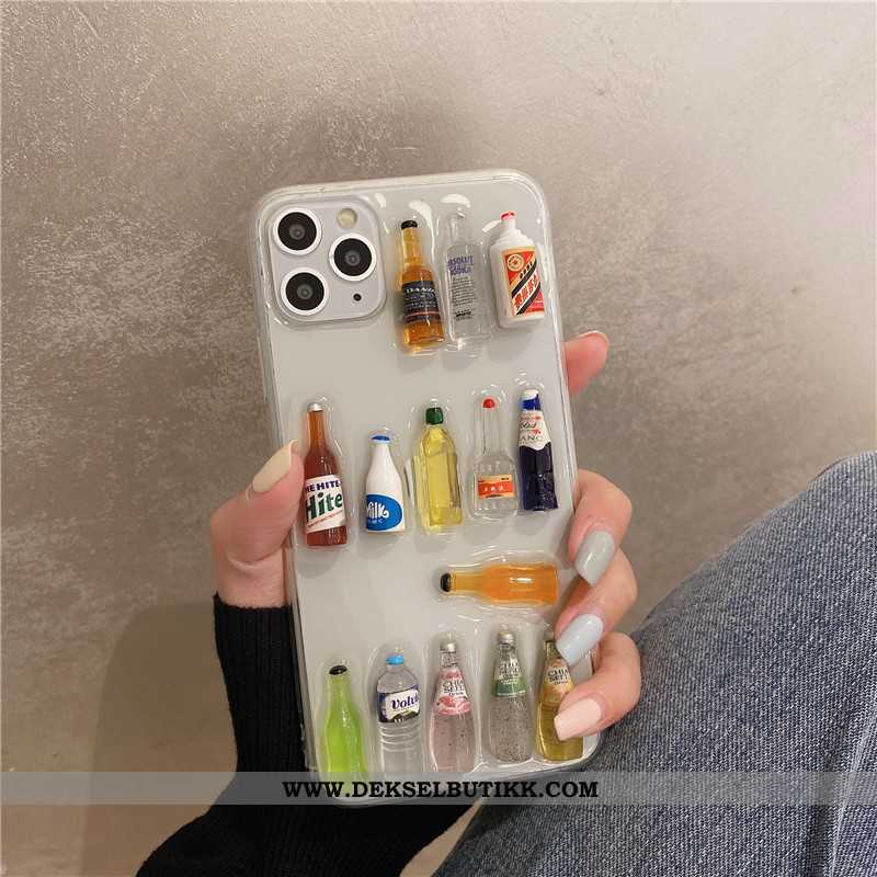 Etui iPhone 12 Pro Max Kreativ Ultra Anti-fall Gjennomsiktig Hvitt, Deksel iPhone 12 Pro Max Trend T