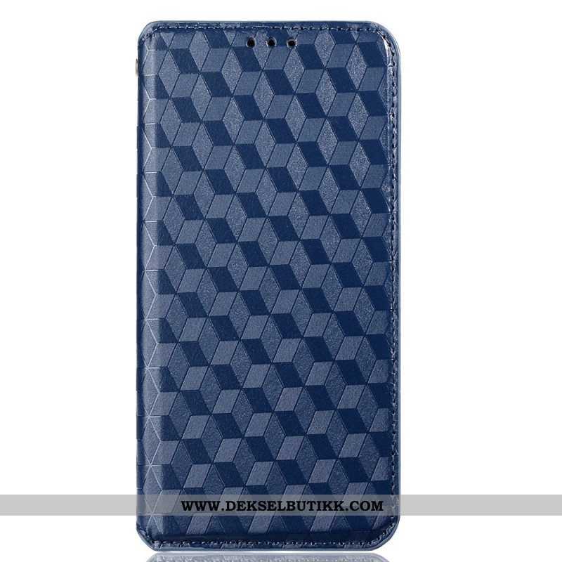 Beskyttelse Deksel Til Oppo Reno 8 Pro Folio Deksel 3d Cube Leather Effect