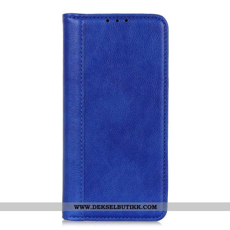 Beskyttelse Deksel Til Samsung Galaxy A13 5G / A04s Folio Deksel Elegance Split Litchi Leather