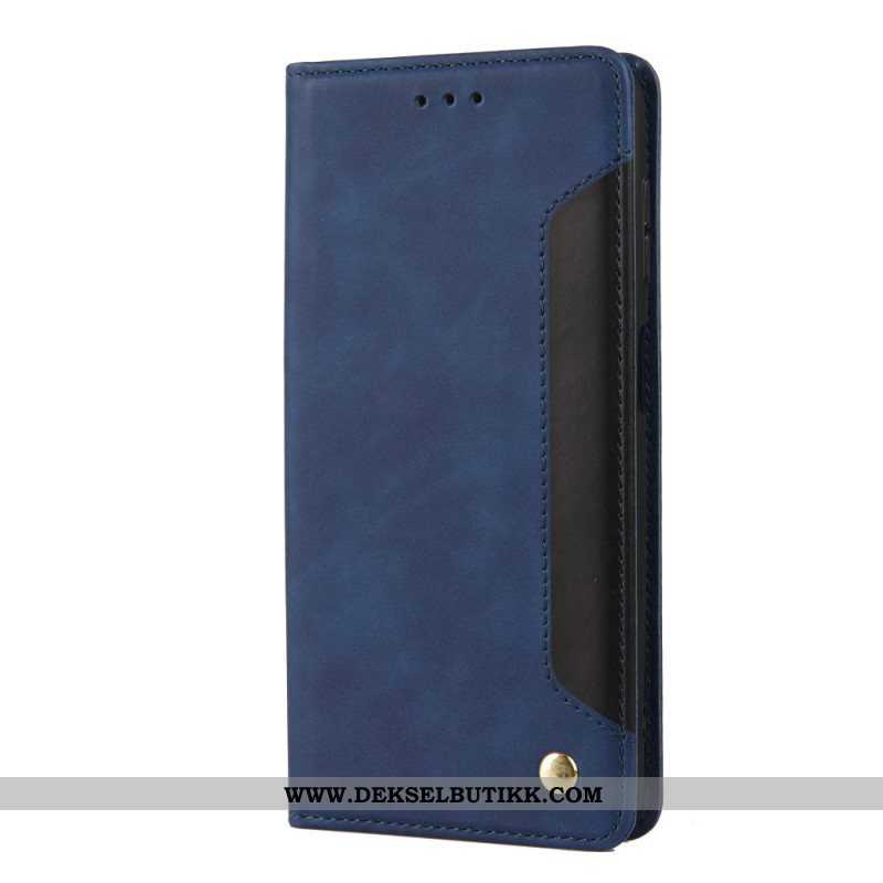 Beskyttelse Deksel Til Samsung Galaxy A13 5G / A04s Folio Deksel Tofarget Business Leather Effect