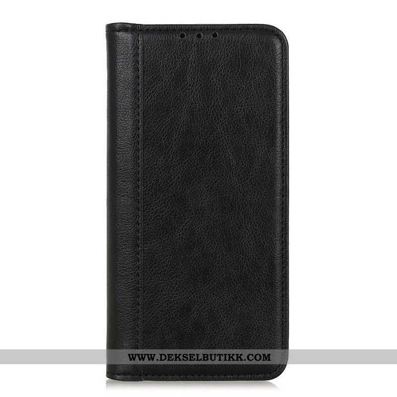 Beskyttelse Deksel Til Samsung Galaxy S21 5G Folio Deksel Elegance Split Litchi Leather