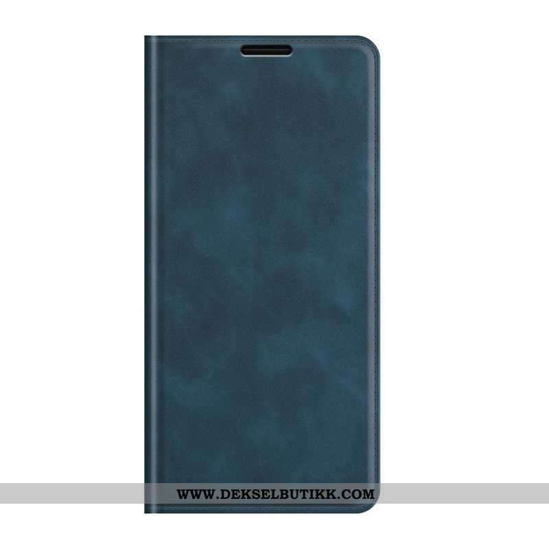 Beskyttelse Deksel Til Samsung Galaxy S22 5G Folio Deksel Silky Touch Skinneffekt