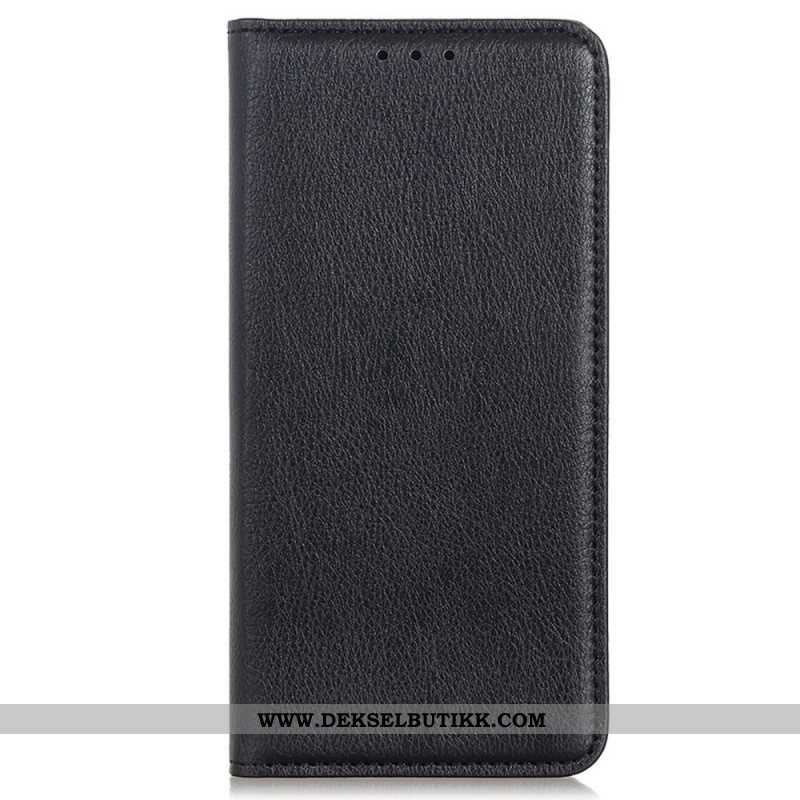 Beskyttelse Deksel Til Samsung Galaxy S22 Ultra 5G Folio Deksel Elegance Split Litchi Leather