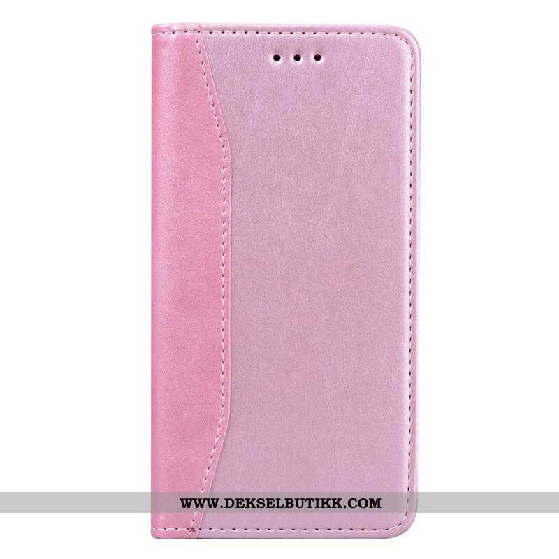 Beskyttelse Deksel Til iPhone 13 Pro Folio Deksel Tofarget Business Leather Effect