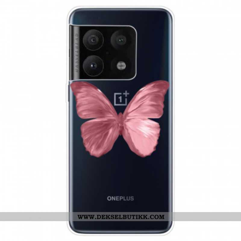 Deksel Til OnePlus 10 Pro 5G Rosa Sommerfuglslange