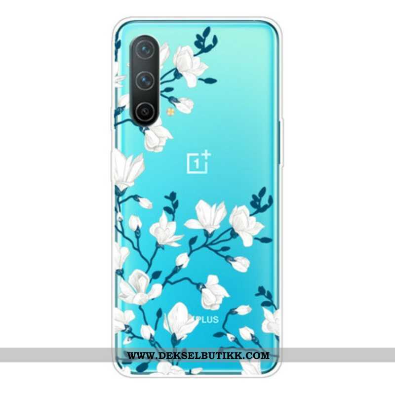 Deksel Til OnePlus Nord CE 5G Hvite Blomster