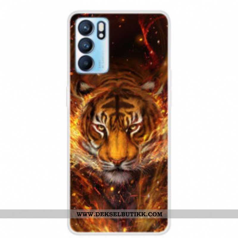 Deksel Til Oppo Reno 6 5G Fleksibel Tiger