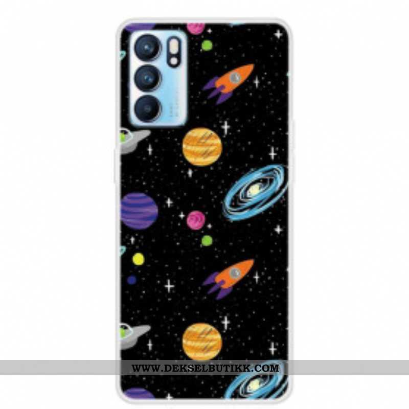 Deksel Til Oppo Reno 6 5G Planet Galaxy