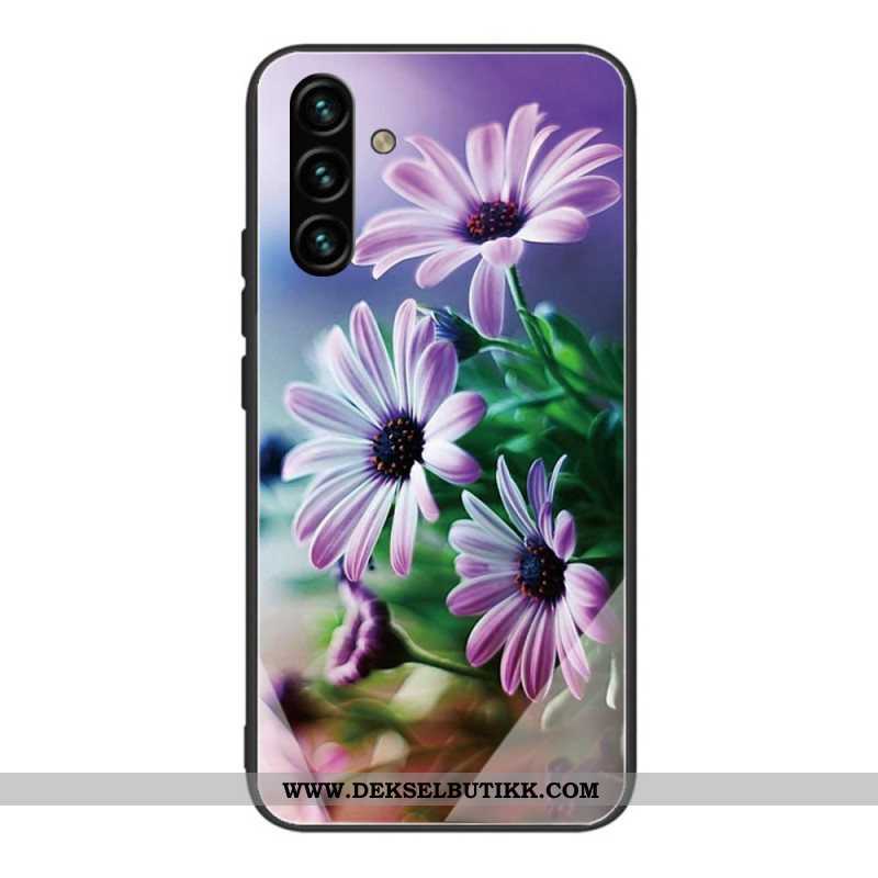 Deksel Til Samsung Galaxy A13 5G / A04s Herdet Glass Blomster