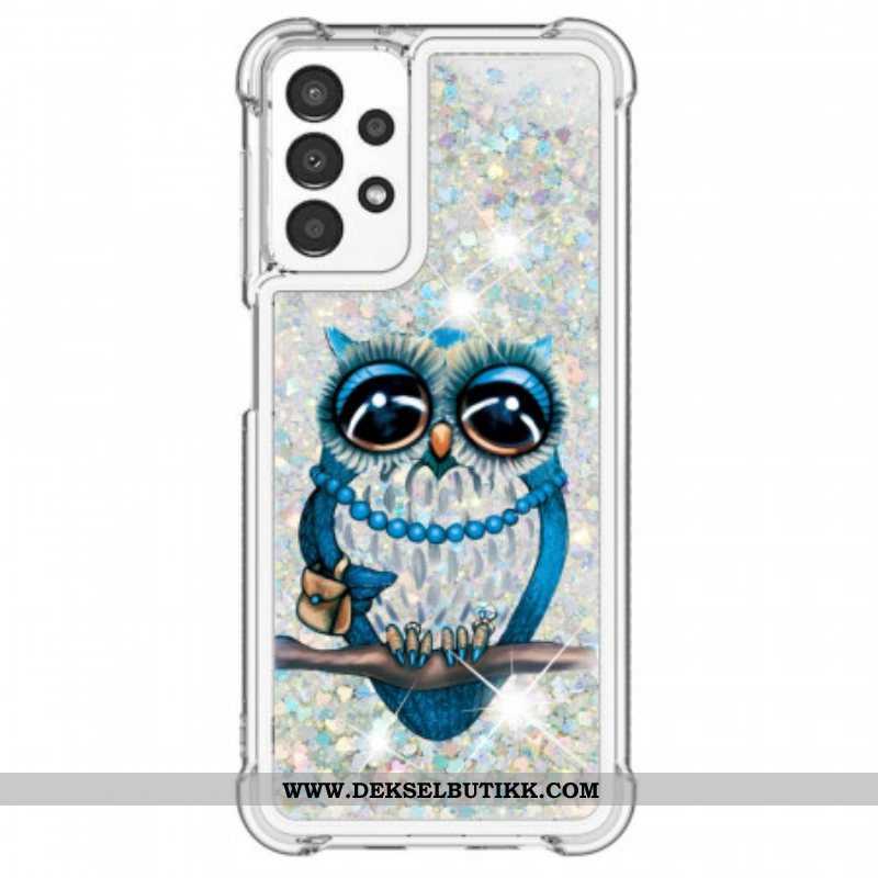 Deksel Til Samsung Galaxy A13 Miss Owl Paljetter