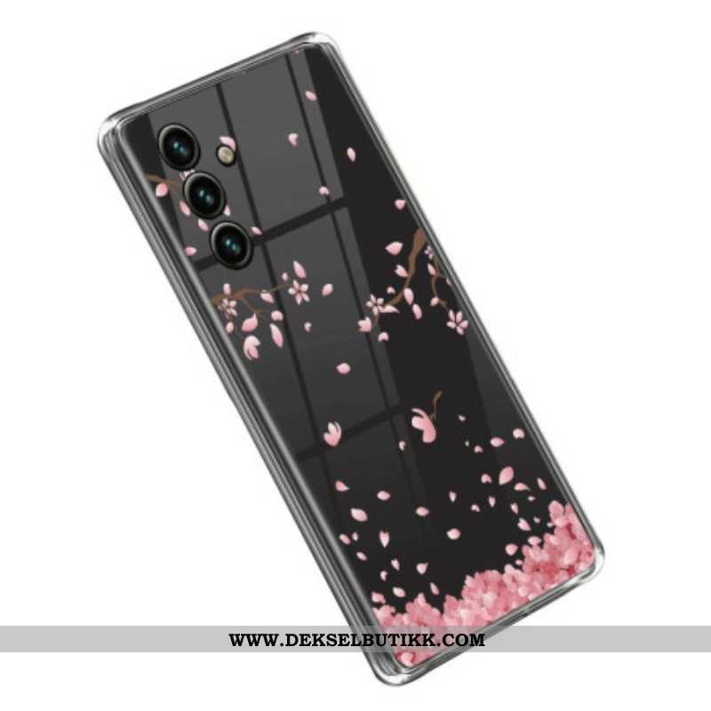 Deksel Til Samsung Galaxy A14 / A14 5G Sømløse Rosa Blomster