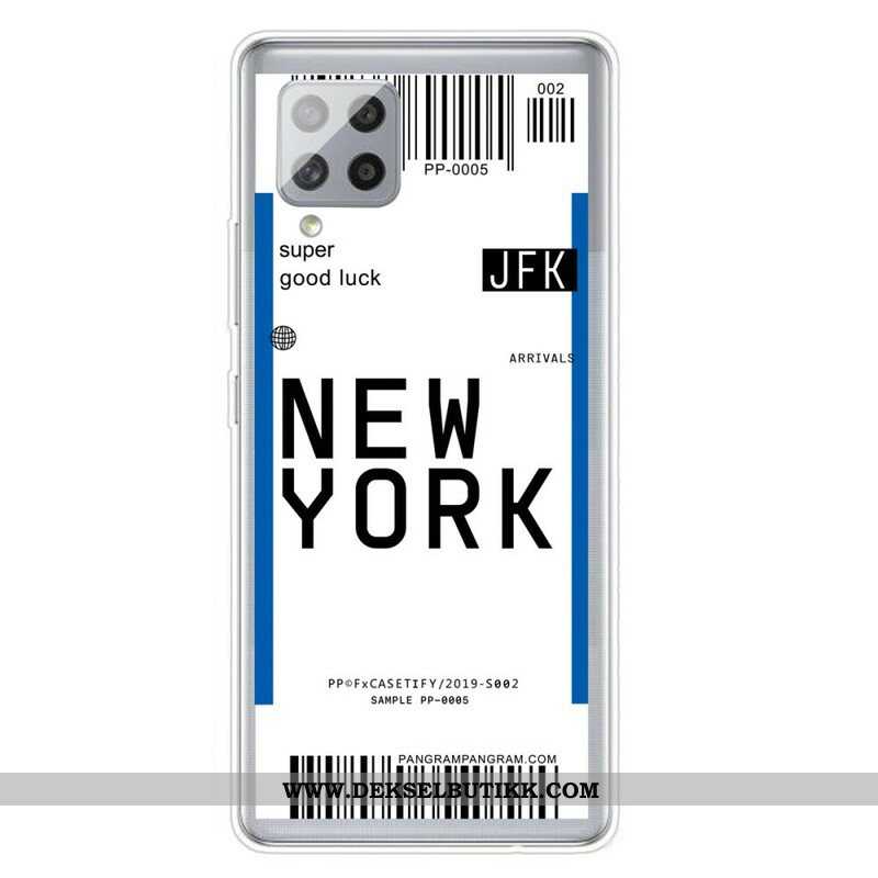 Deksel Til Samsung Galaxy A42 5G Boardingkort Til New York