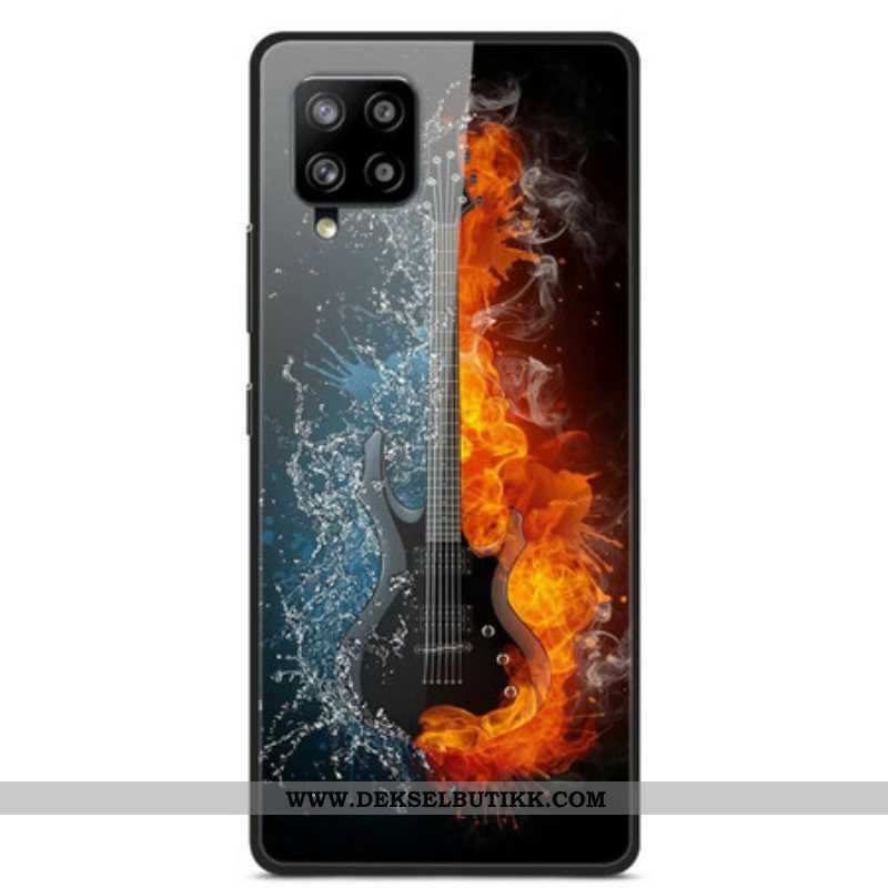 Deksel Til Samsung Galaxy A42 5G Gitar I Herdet Glass