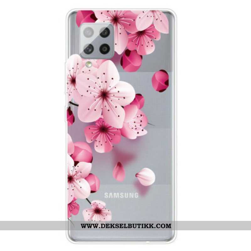 Deksel Til Samsung Galaxy A42 5G Små Rosa Blomster