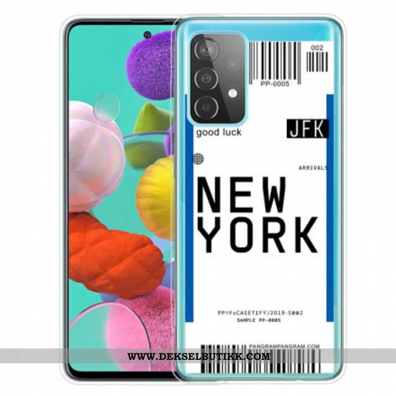 Deksel Til Samsung Galaxy A52 4G / A52 5G / A52s 5G Boardingkort Til New York