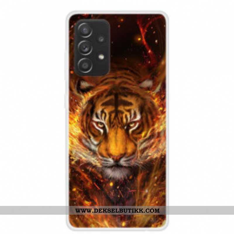 Deksel Til Samsung Galaxy A52 4G / A52 5G / A52s 5G Fleksibel Tiger