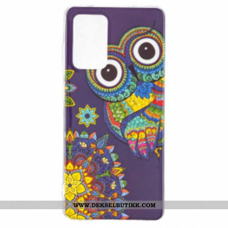 Deksel Til Samsung Galaxy A52 4G / A52 5G / A52s 5G Fluorescerende Ugle Mandala