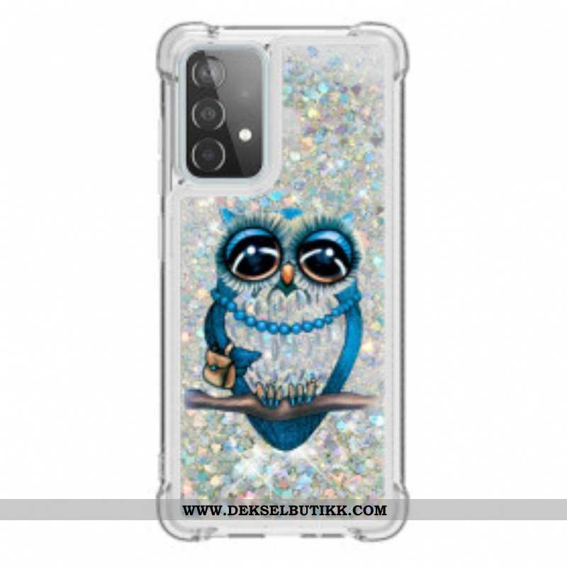 Deksel Til Samsung Galaxy A52 4G / A52 5G / A52s 5G Miss Owl Paljetter