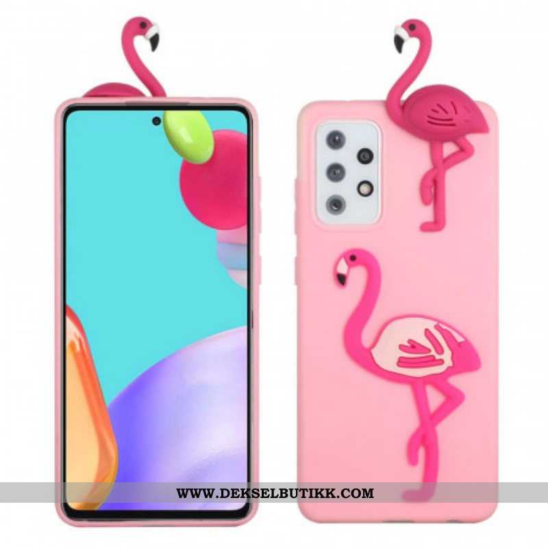 Deksel Til Samsung Galaxy A53 5G 3d Flamingo