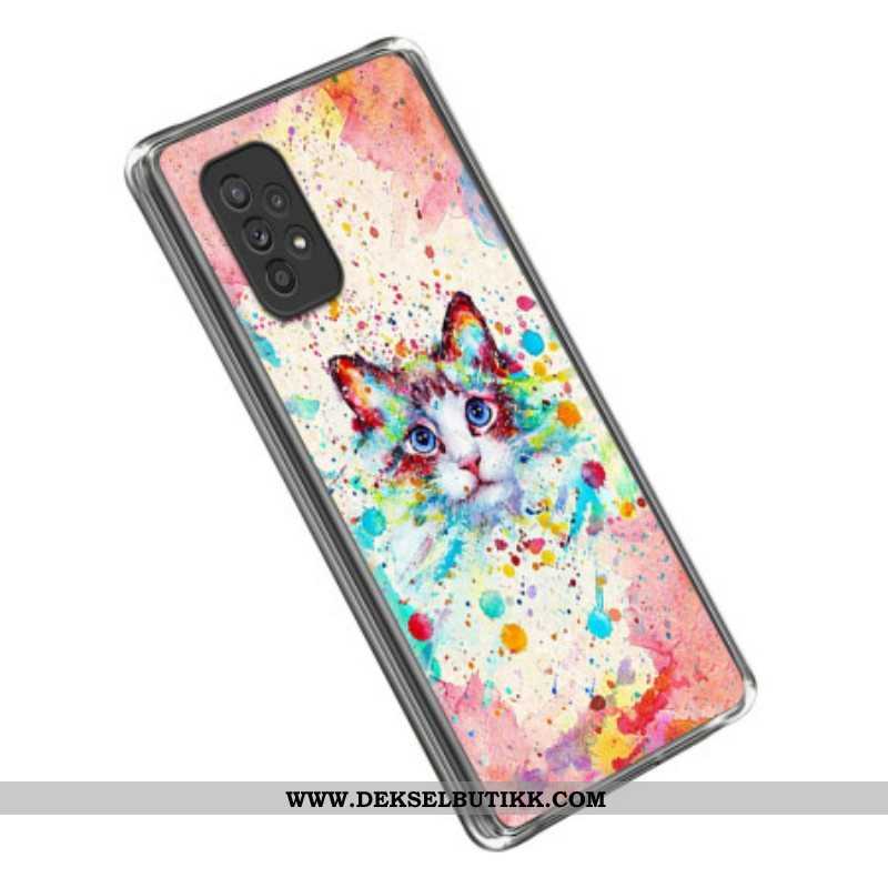 Deksel Til Samsung Galaxy A53 5G Cat Art