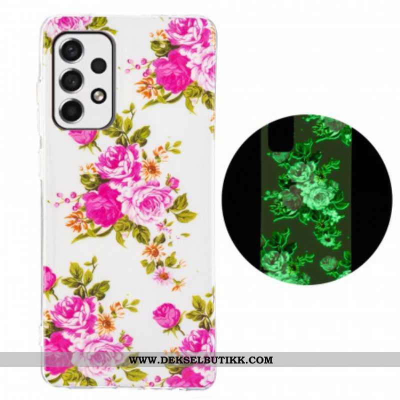 Deksel Til Samsung Galaxy A53 5G Fluorescerende Liberty-blomster