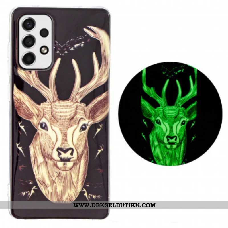 Deksel Til Samsung Galaxy A53 5G Fluorescerende Majestic Deer