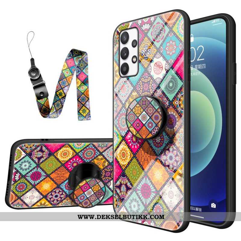 Deksel Til Samsung Galaxy A53 5G Patchwork Magnetisk Holder