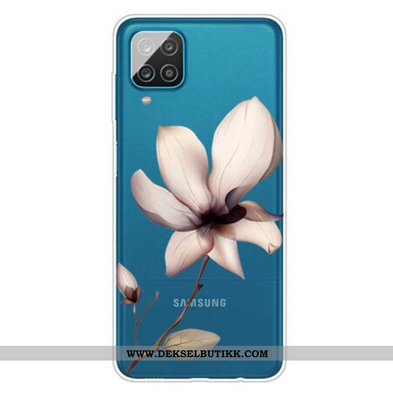 Deksel Til Samsung Galaxy M12 / A12 Premium Blomster