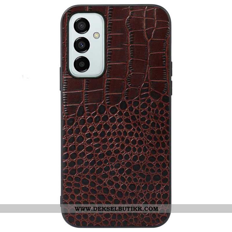 Deksel Til Samsung Galaxy M23 5G Ekte Crocodile Texture Lær