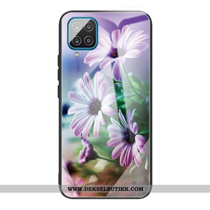 Deksel Til Samsung Galaxy M32 Herdet Glass Blomster