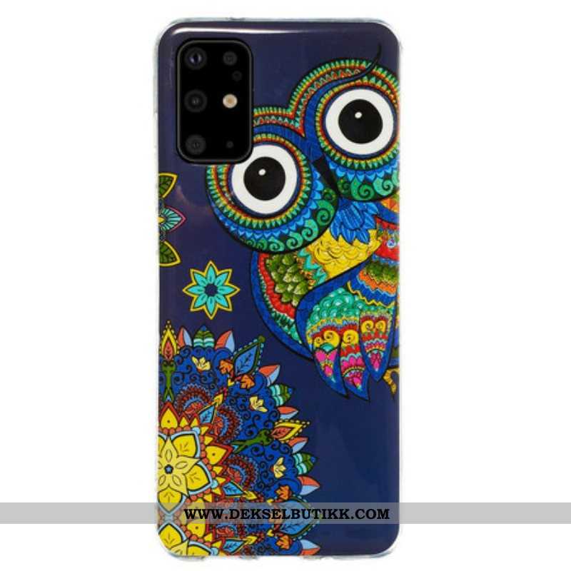 Deksel Til Samsung Galaxy S20 Plus / S20 Plus 5G Fluorescerende Ugle Mandala