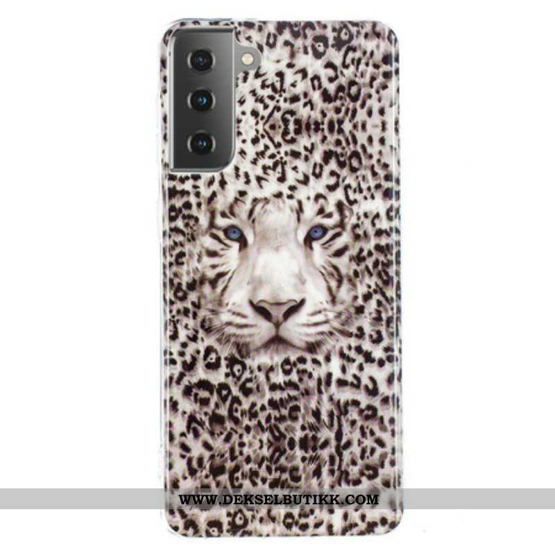 Deksel Til Samsung Galaxy S21 5G Leopard Fluorescerende