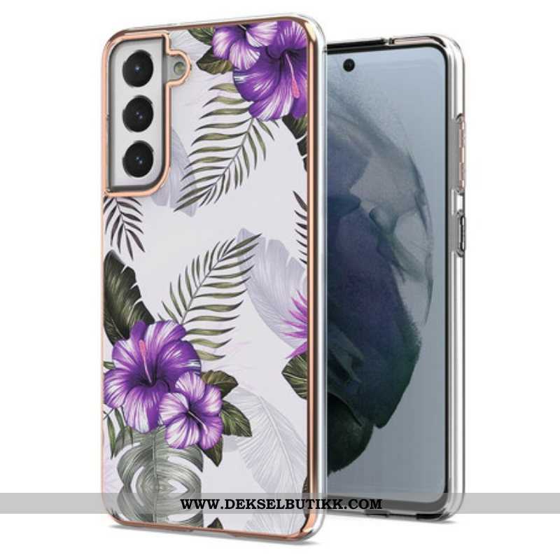 Deksel Til Samsung Galaxy S21 FE Fiolette Blomster