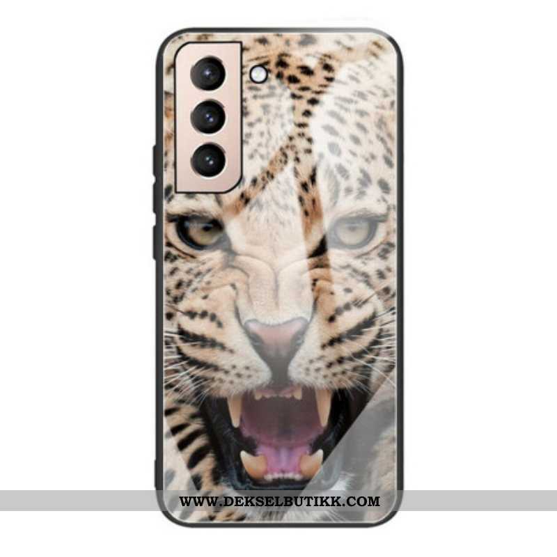 Deksel Til Samsung Galaxy S21 FE Leopard Herdet Glass