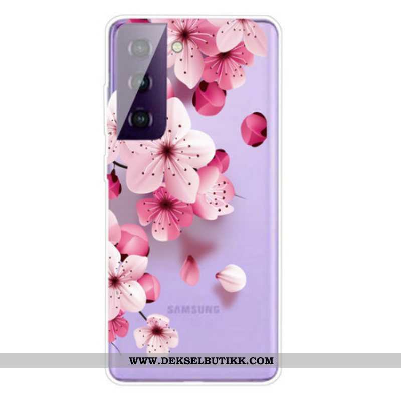 Deksel Til Samsung Galaxy S21 FE Små Rosa Blomster