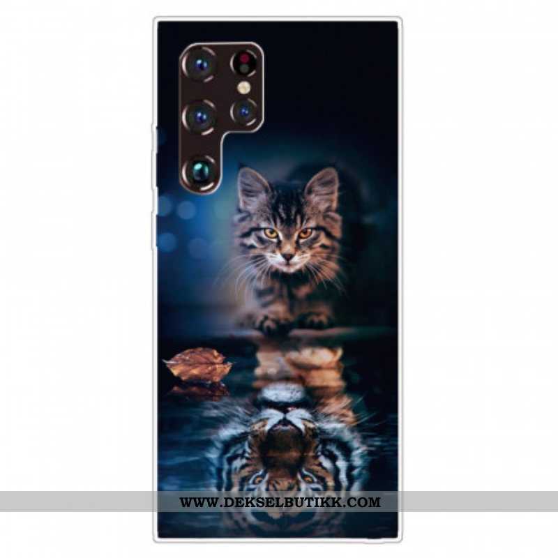 Deksel Til Samsung Galaxy S22 Ultra 5G Kattens Refleksjon