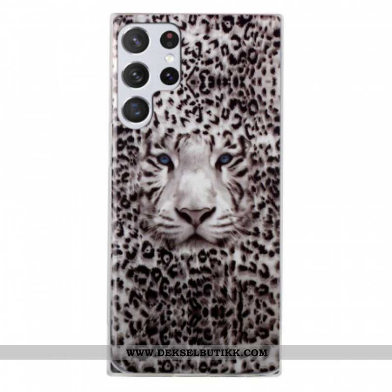 Deksel Til Samsung Galaxy S22 Ultra 5G Leopard Fluorescerende