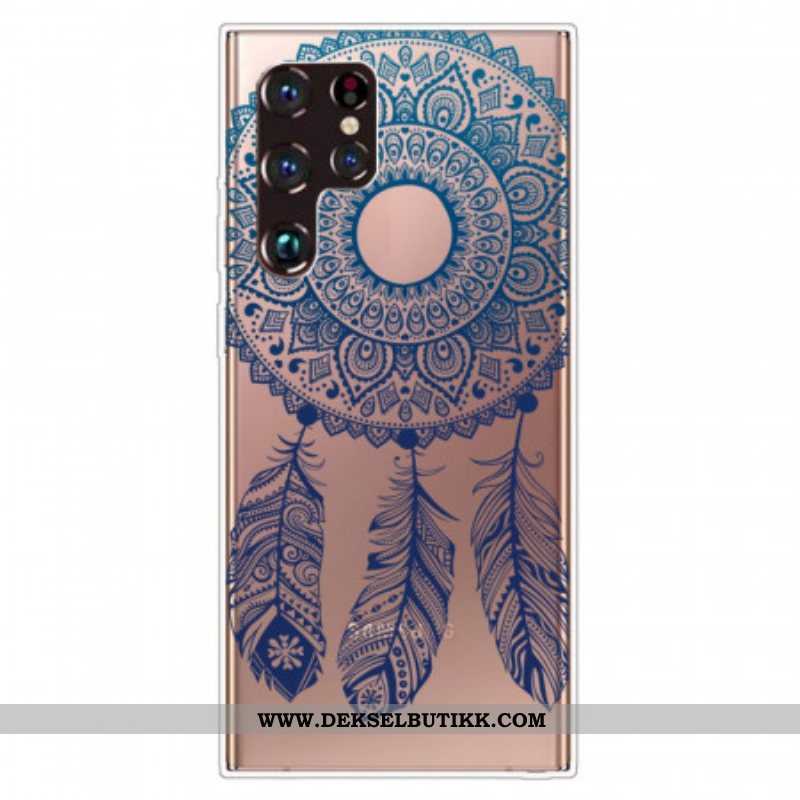 Deksel Til Samsung Galaxy S22 Ultra 5G Single Flower Mandala