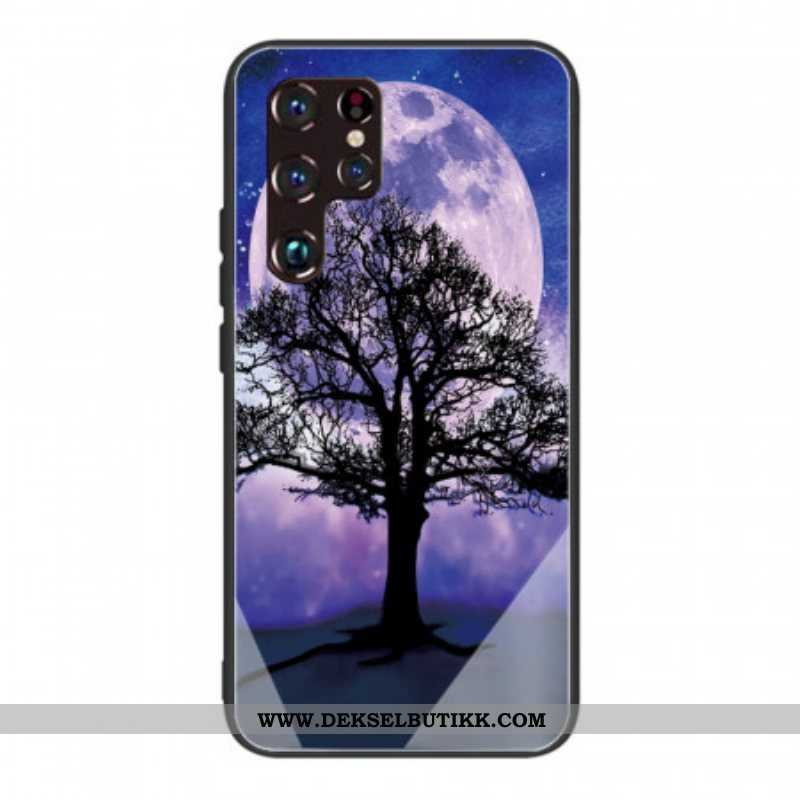 Deksel Til Samsung Galaxy S22 Ultra 5G World Tree Herdet Glass