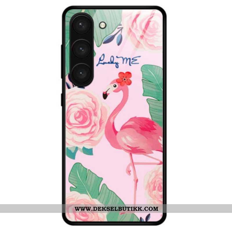 Deksel Til Samsung Galaxy S23 Plus 5G Flamingo Herdet Glass